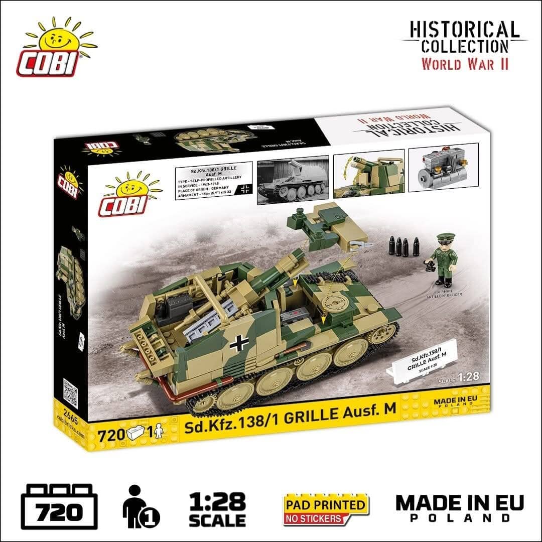 Sturmpanzer 38(t) Grille Ausf. M brick model - COBI 2665 - 720 bricks - Image 3