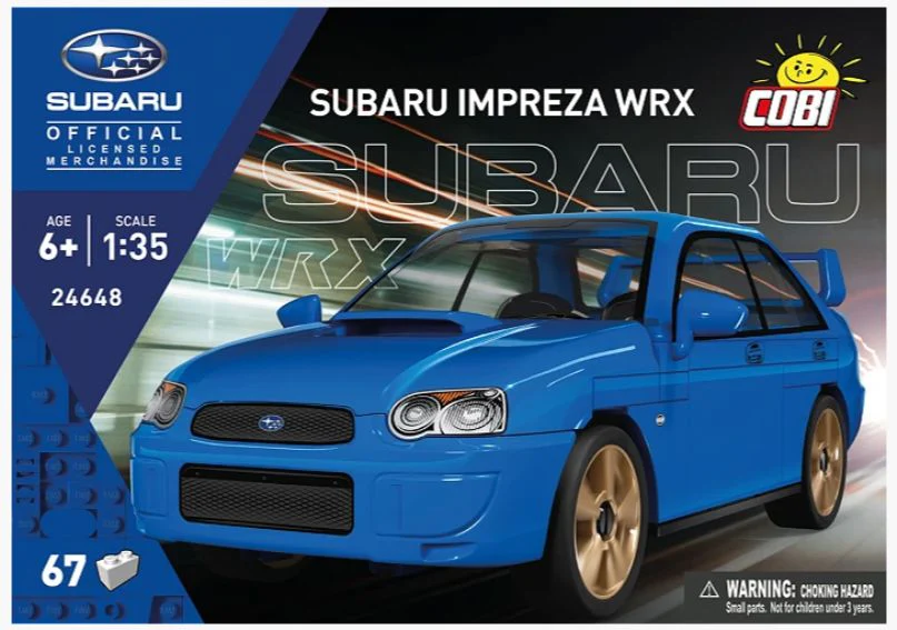 Subaru Impreza WRX car brick model - COBI 24648 - 67 bricks - Image 4