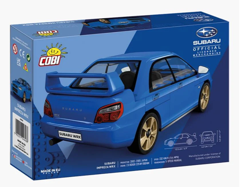 Subaru Impreza WRX car brick model - COBI 24648 - 67 bricks - Image 8