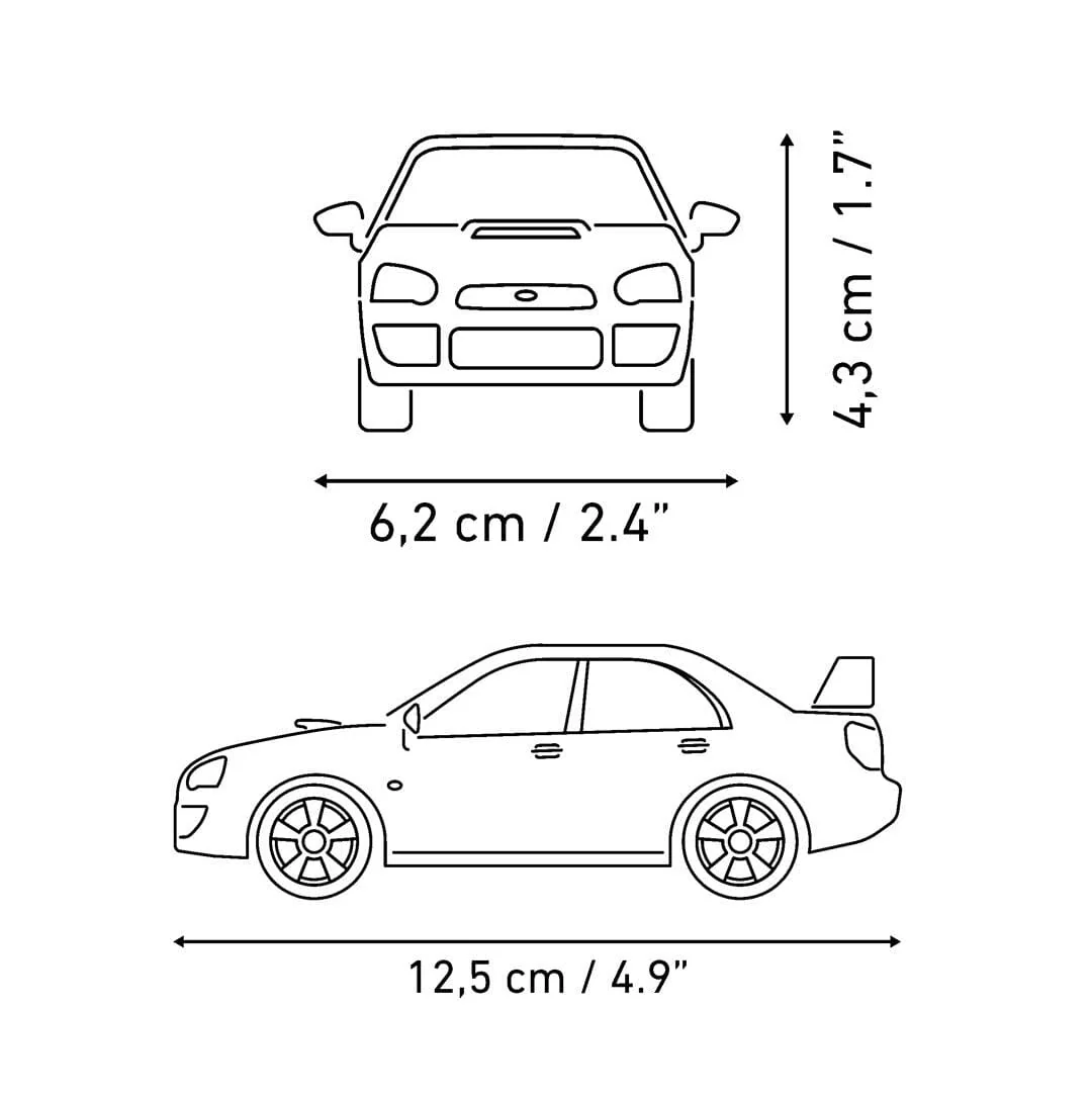 Subaru Impreza WRX car brick model - COBI 24648 - 67 bricks - Image 9