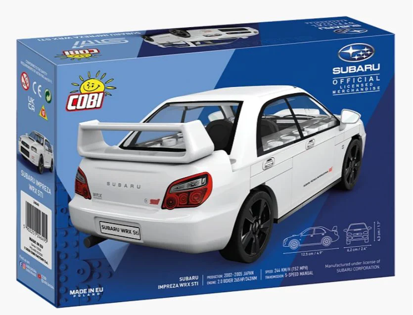 Subaru Impreza WRX STI car brick model - COBI 24649 - 65 bricks - Image 6