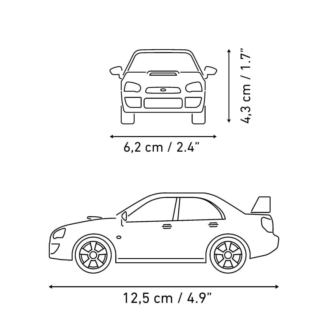 Subaru Impreza WRX STI car brick model - COBI 24649 - 65 bricks - Image 7