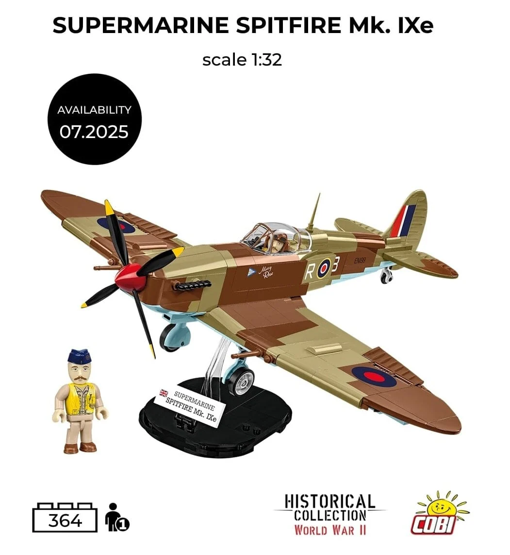 Supermarine Spitfire Mk.IXe plane brick model - COBI 5764 - 364 bricks - Image 2