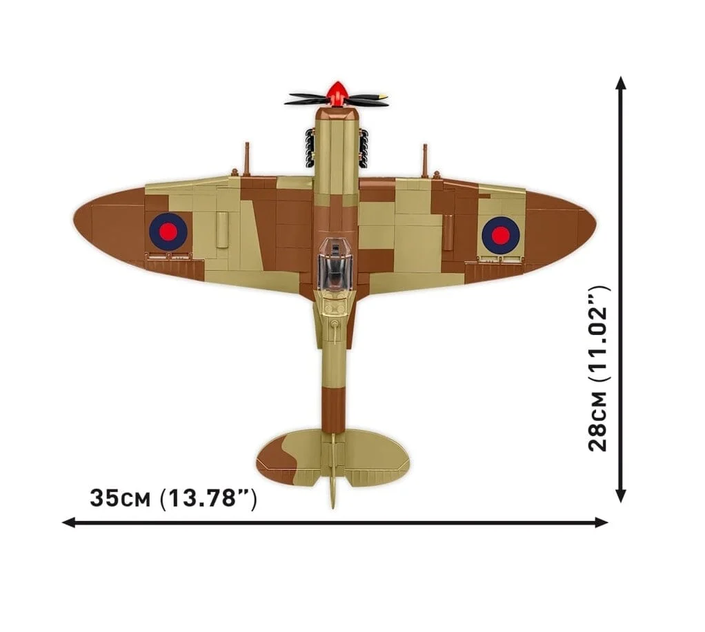 Supermarine Spitfire Mk.IXe plane brick model - COBI 5764 - 364 bricks - Image 5
