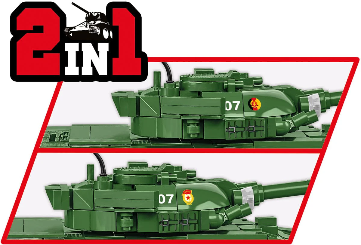 T-72 M1 DDR & RU brick tank model  - COBI 2625 - 678 bricks - Image 3