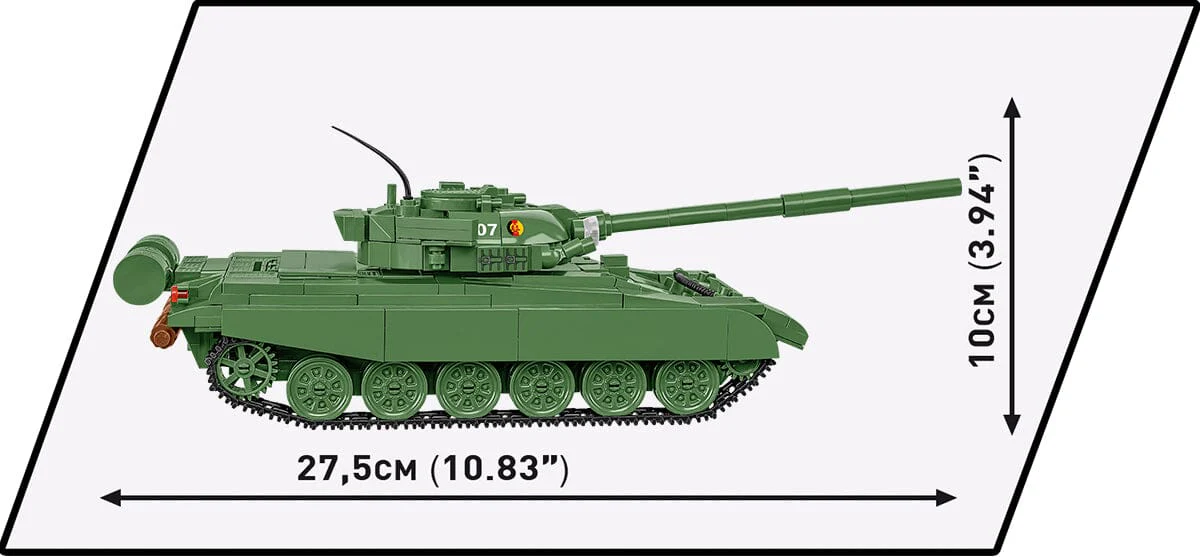 T-72 M1 DDR & RU brick tank model  - COBI 2625 - 678 bricks - Image 4