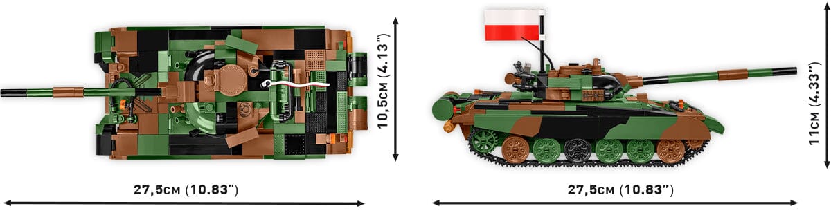 T-72 M1R brick tank model  - COBI 2624 - 724 bricks - Image 6