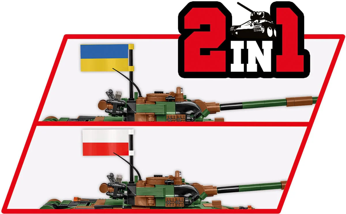T-72 M1R brick tank model  - COBI 2624 - 724 bricks - Image 7