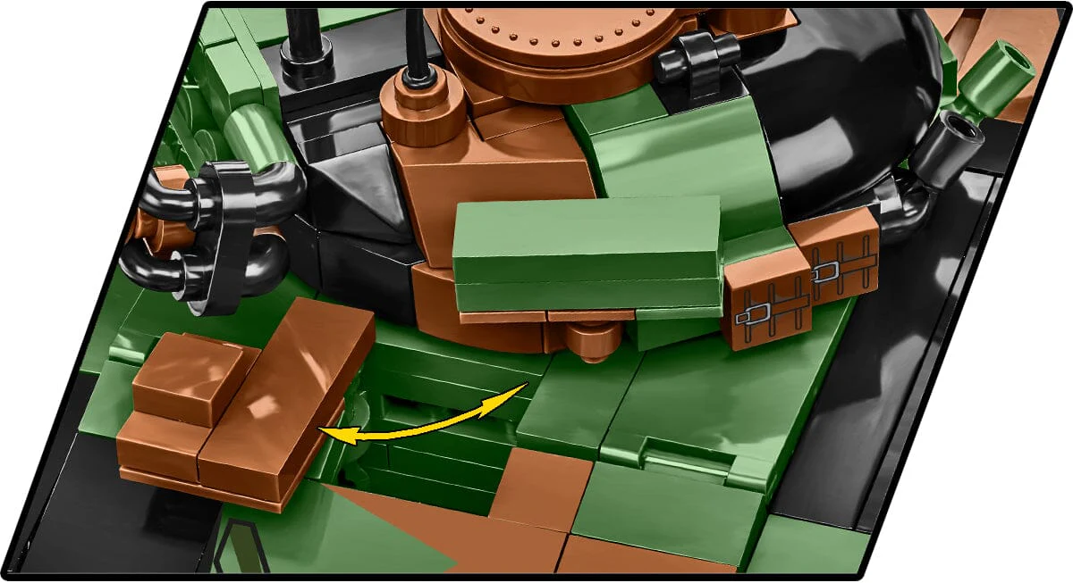 T-72 M1R brick tank model  - COBI 2624 - 724 bricks - Image 9