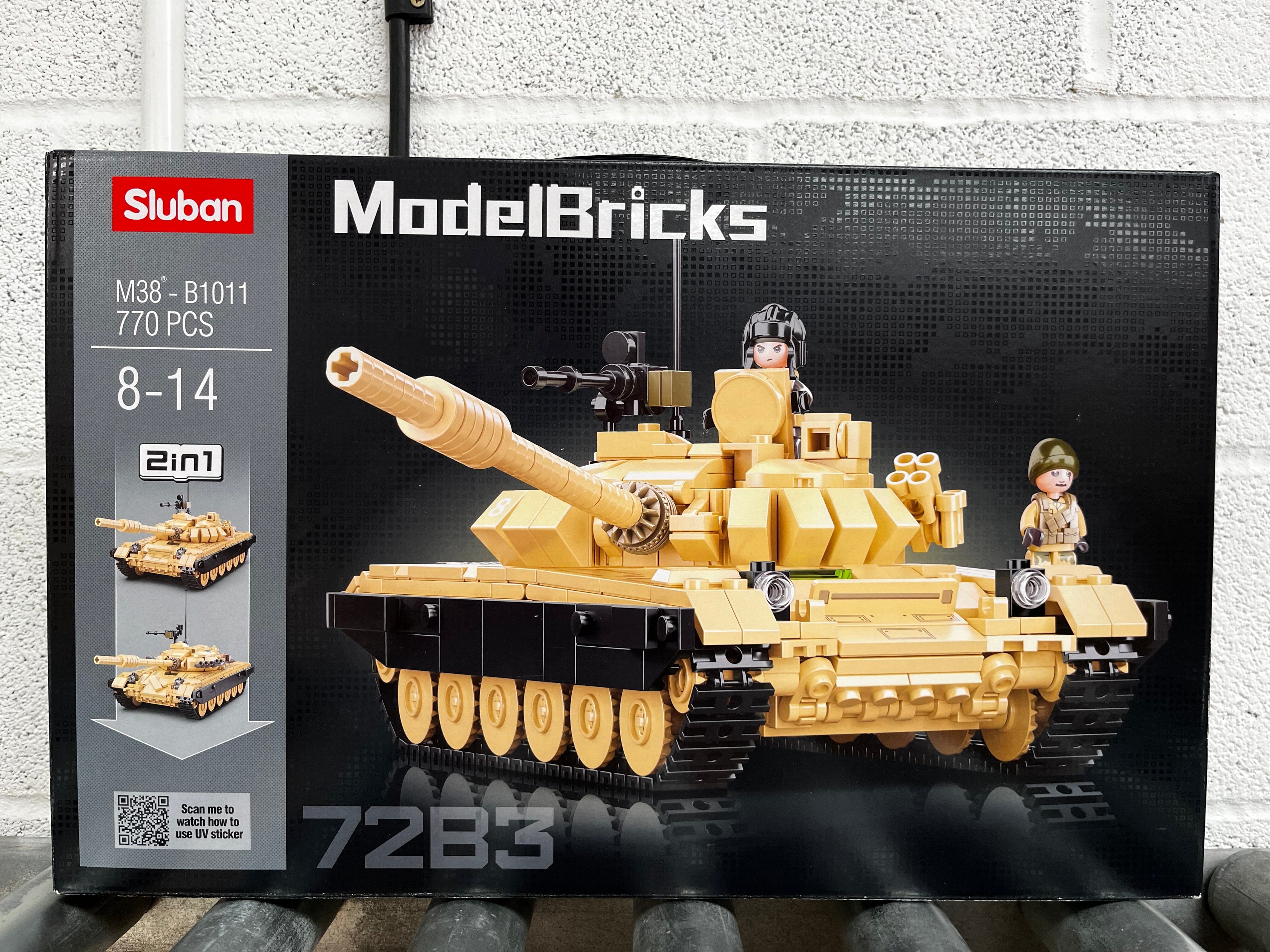 T-72B3  brick tank model - Sluban M38-B1011 - 770 bricks - Image 6