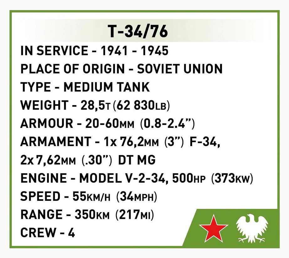 T34/76 mod. 1941/1942 brick tank model - COBI 2595 - 852 bricks - Image 10