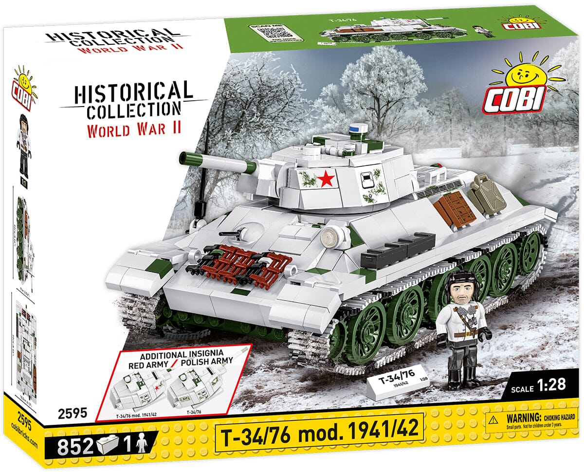 T34/76 mod. 1941/1942 brick tank model - COBI 2595 - 852 bricks - Image 11