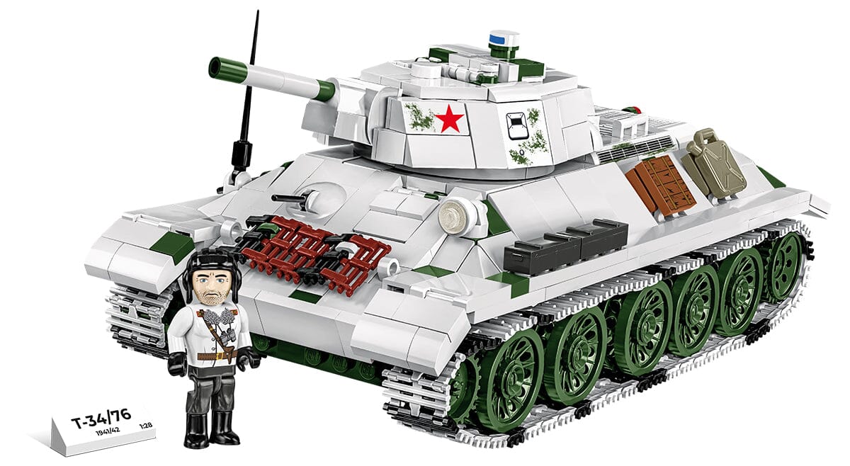 T34/76 mod. 1941/1942 brick tank model - COBI 2595 - 852 bricks - Image 2