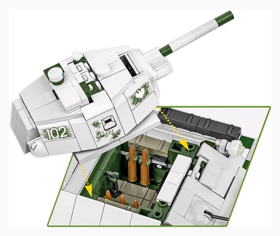 T34/76 mod. 1941/1942 brick tank model - COBI 2595 - 852 bricks - Image 5