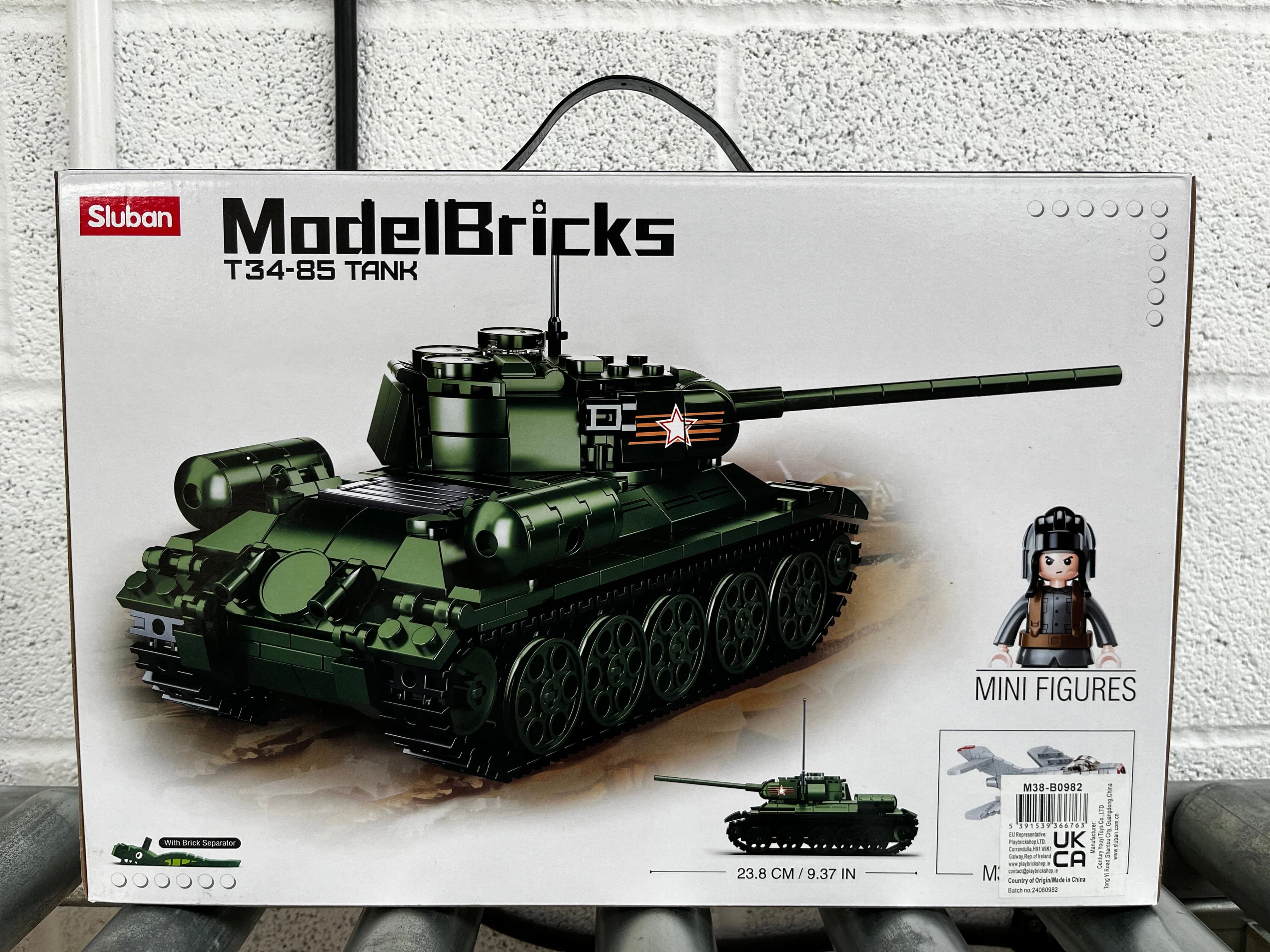 T34-85 brick tank model - Sluban M38-B0982 - 497 bricks - Image 5