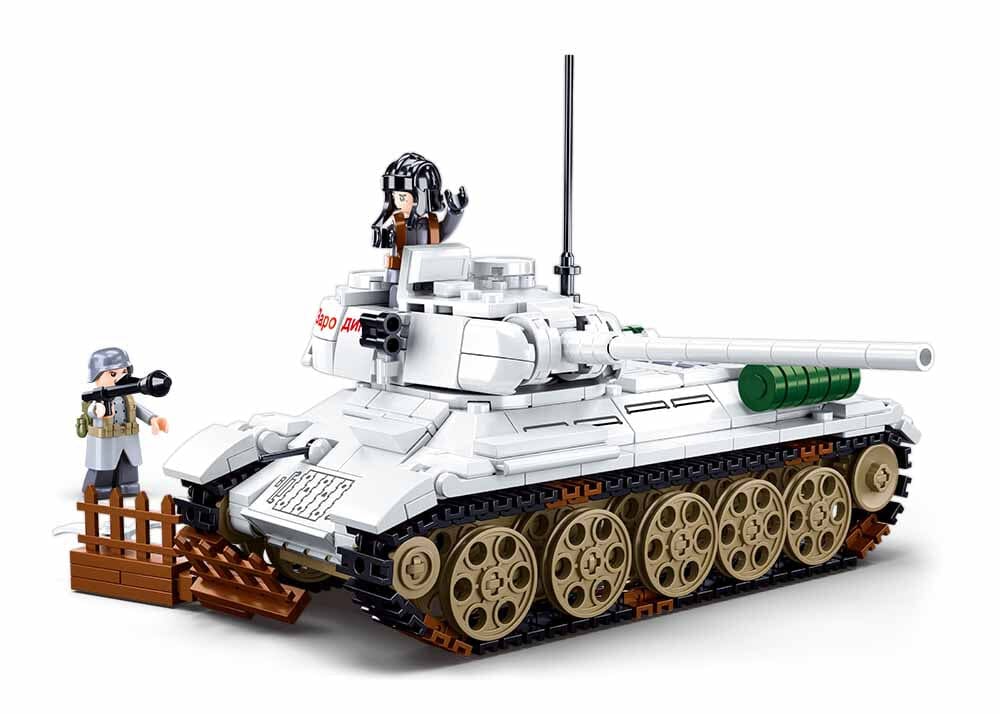 T34/85 Medium tank model - Sluban M38-B0978 - 518 bricks