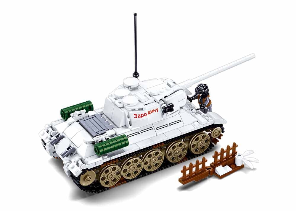 T34/85 Medium tank model - Sluban M38-B0978 - 518 bricks - Image 2