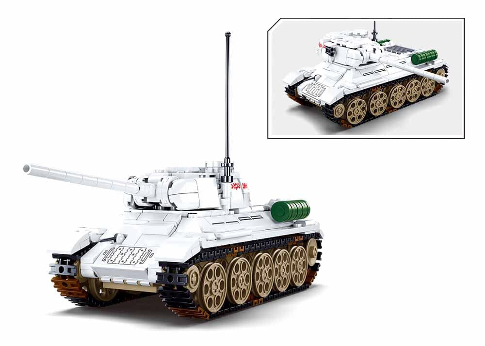 T34/85 Medium tank model - Sluban M38-B0978 - 518 bricks - Image 3