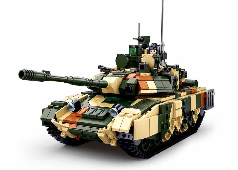 T90MS brick tank model - Sluban M38-B0756 - 758 bricks