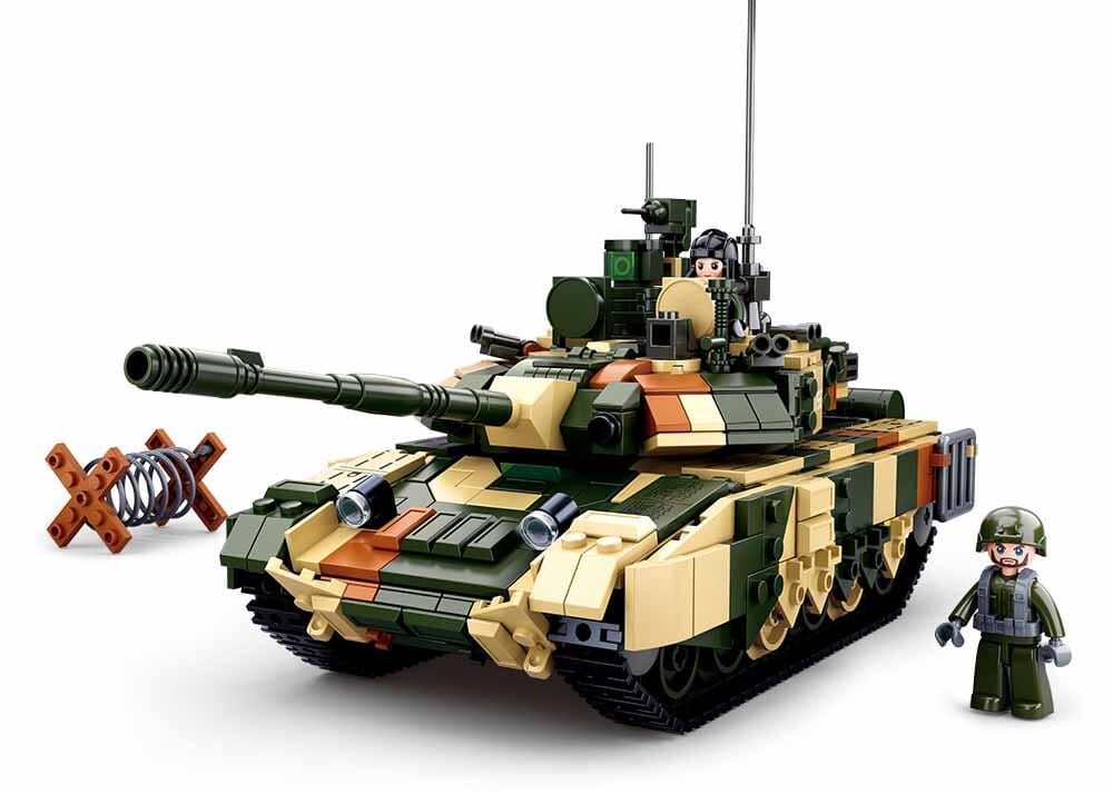 T90MS brick tank model - Sluban M38-B0756 - 758 bricks - Image 2