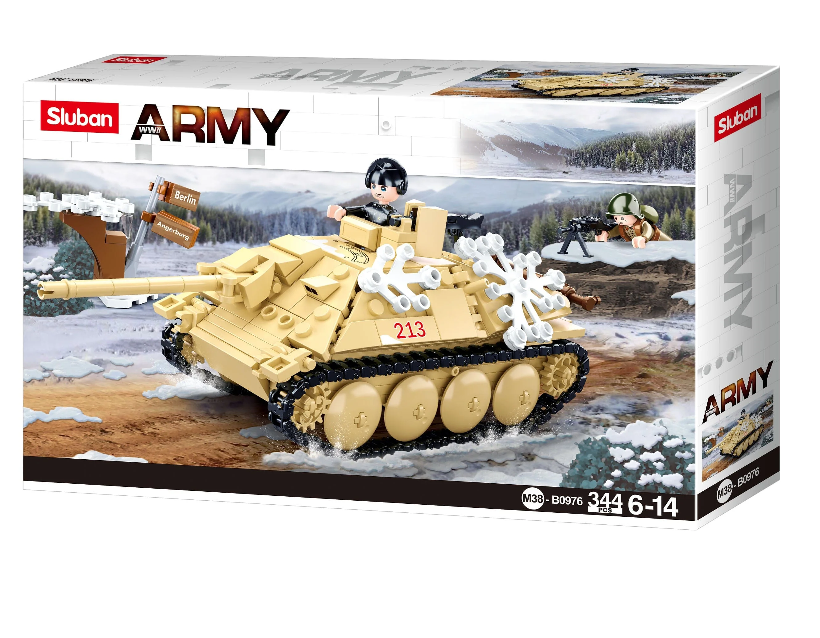 Tank Destroyer brick model - Sluban M38-B0976 - 344 bricks - Image 5