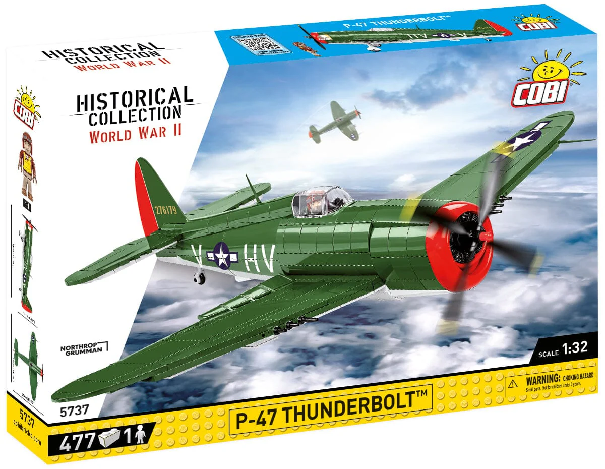 Thunderbolt P-47 brick plane model - COBI 5737 - 475 bricks