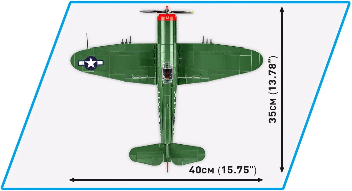 Thunderbolt P-47 brick plane model - COBI 5737 - 475 bricks - Image 6