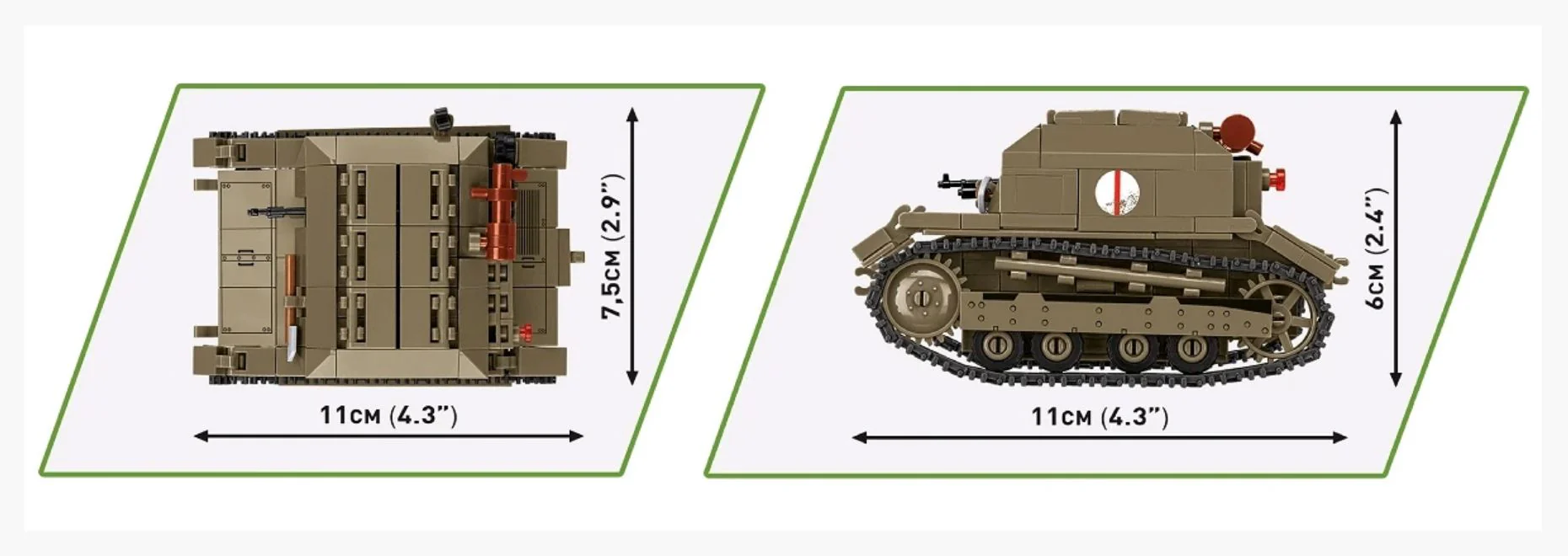 TK-3 Tankette brick model - COBI 2658 - 323 bricks - Image 12
