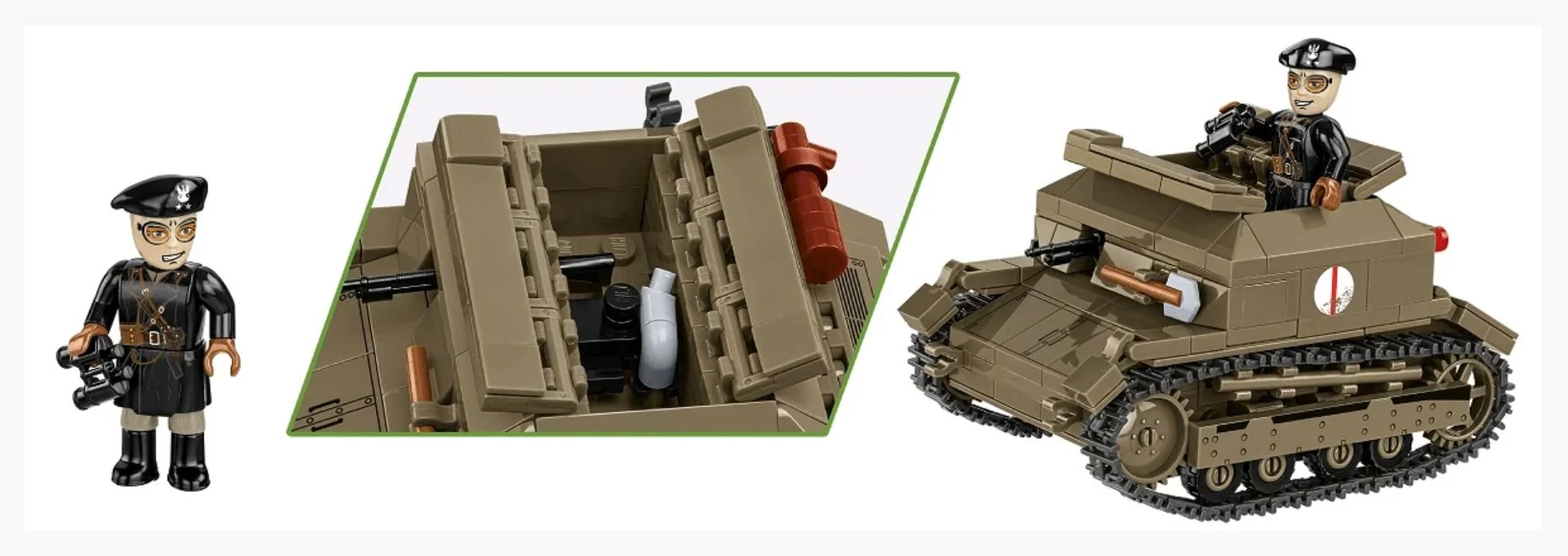TK-3 Tankette brick model - COBI 2658 - 323 bricks - Image 13