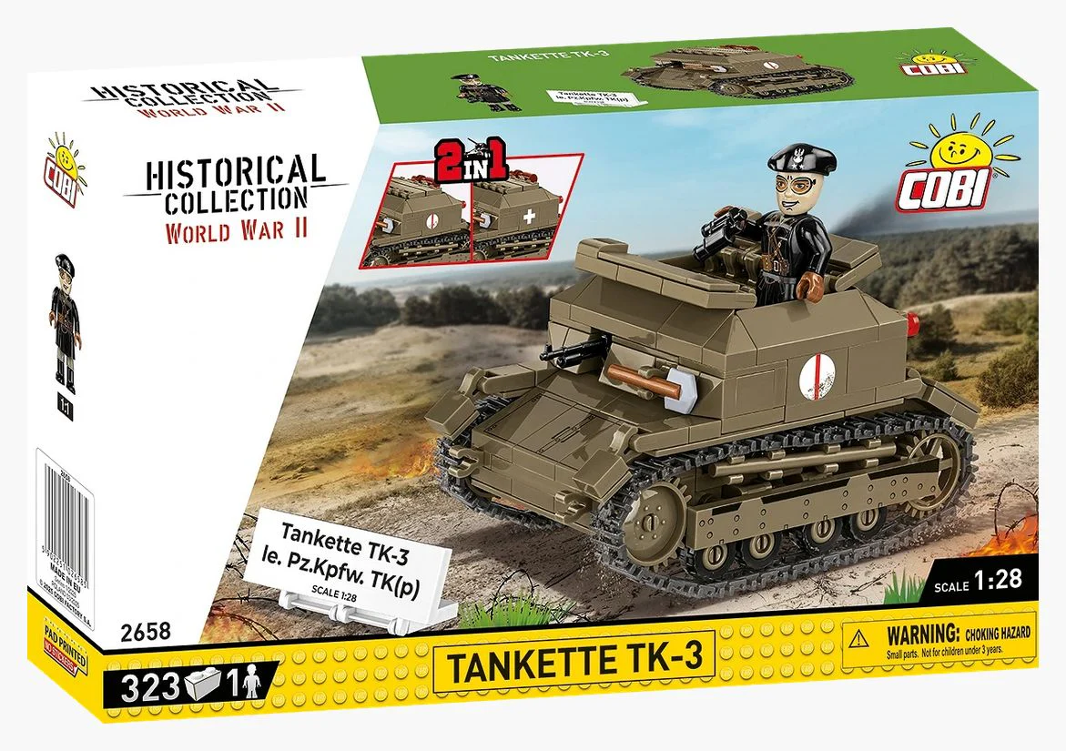 TK-3 Tankette brick model - COBI 2658 - 323 bricks - Image 3