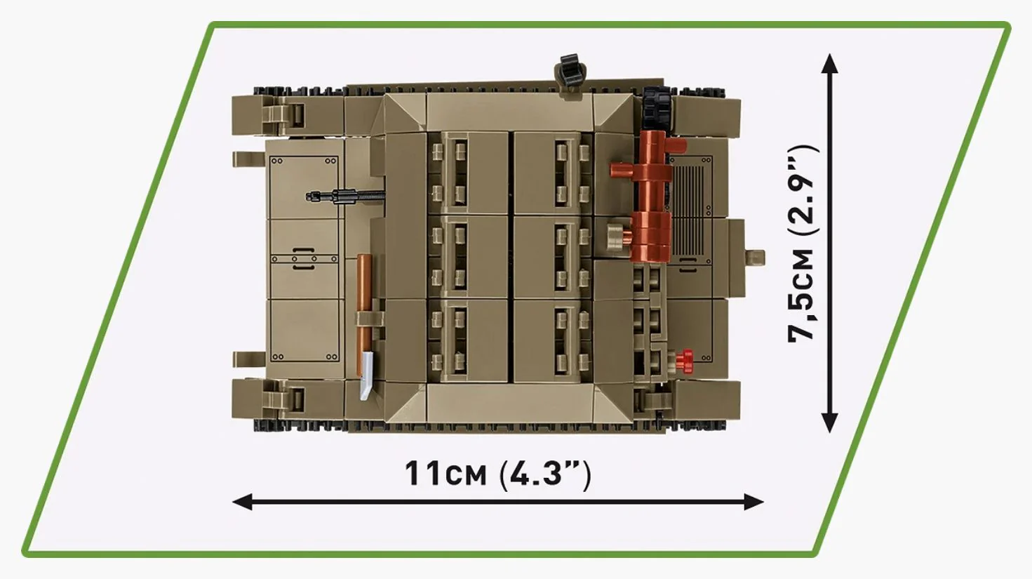 TK-3 Tankette brick model - COBI 2658 - 323 bricks - Image 7