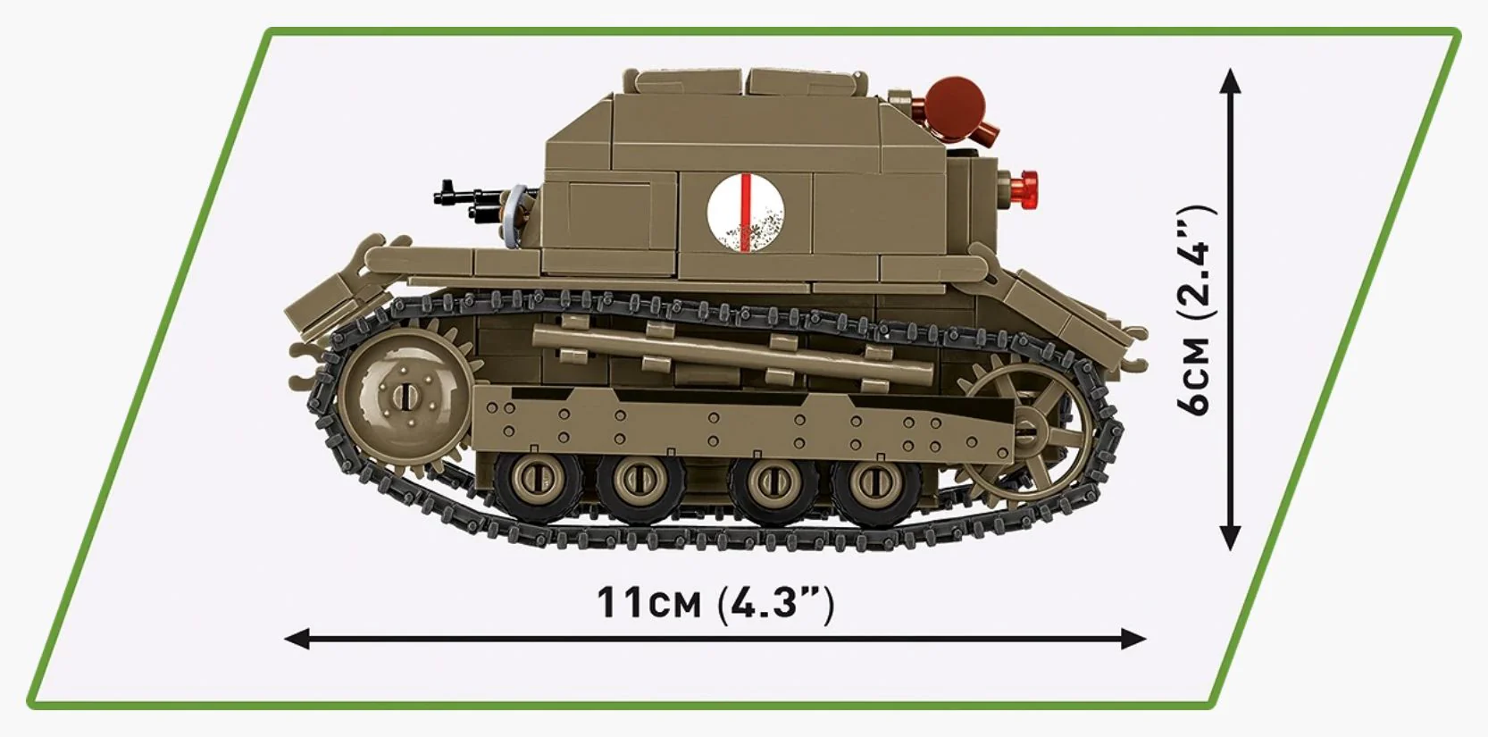 TK-3 Tankette brick model - COBI 2658 - 323 bricks - Image 9