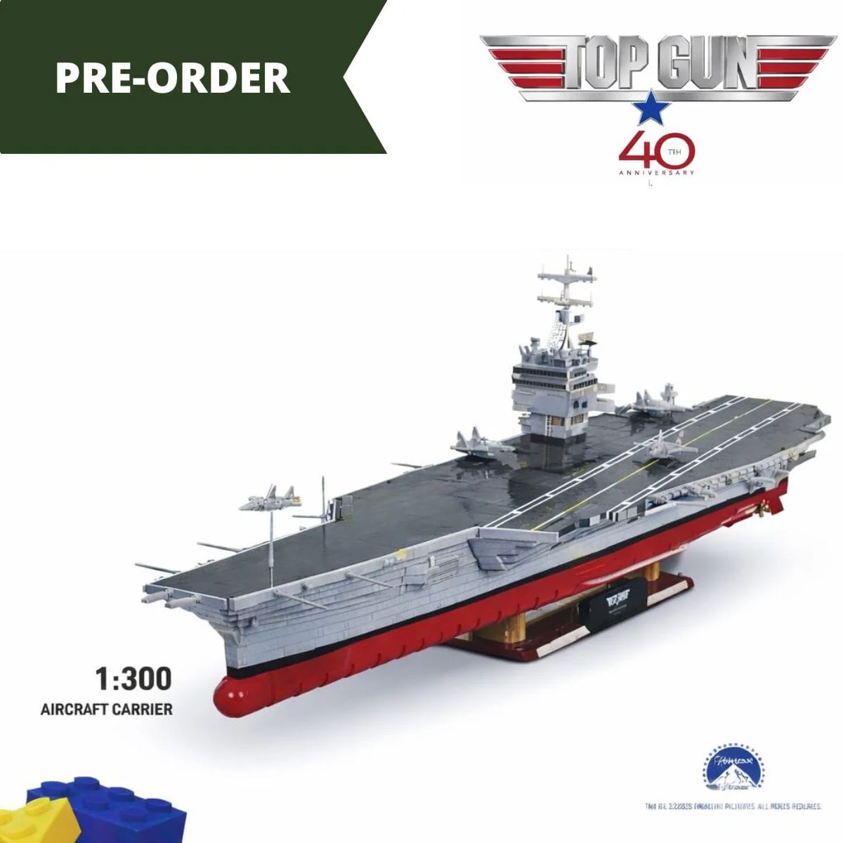 TOP GUN Aircraft Carrier CV-65 brick model ship- COBI 5922 - 6100 bricks - Image 2