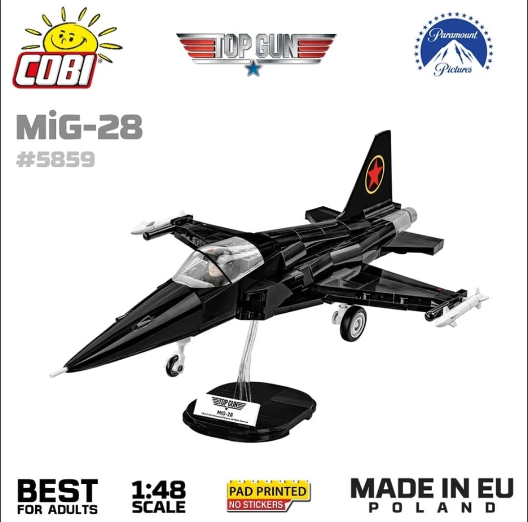 Top Gun MIG-28 brick plane model - COBI 5859 - 332 bricks - Image 3