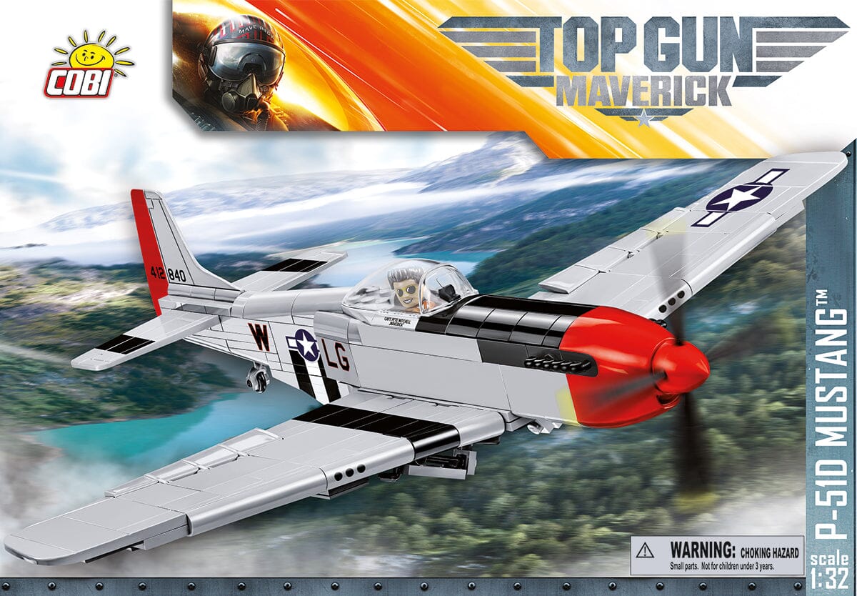 Top Gun Mustang P-51D plane brick model - COBI 5846 - 350 bricks - Image 3