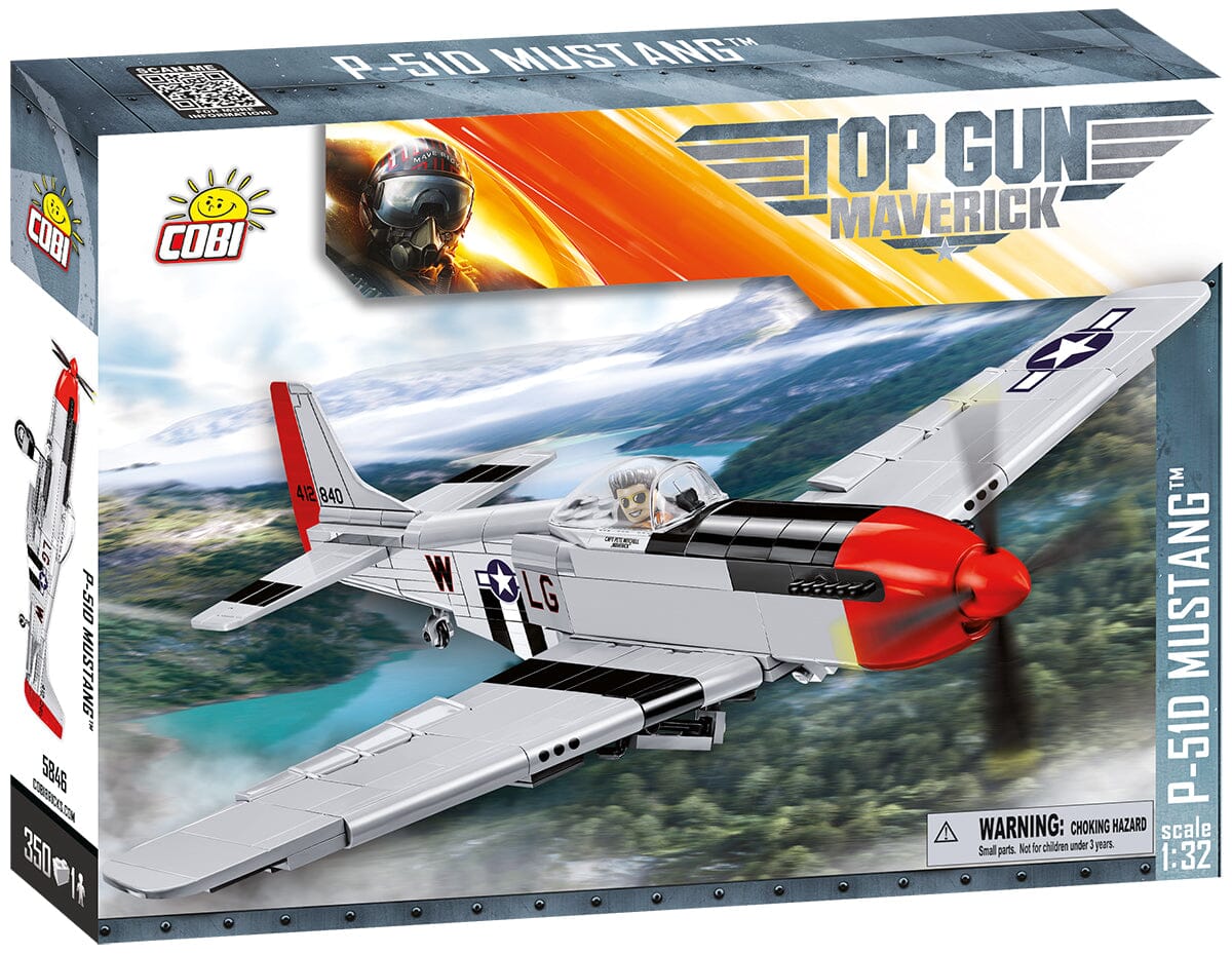 Top Gun Mustang P-51D plane brick model - COBI 5846 - 350 bricks - Image 5