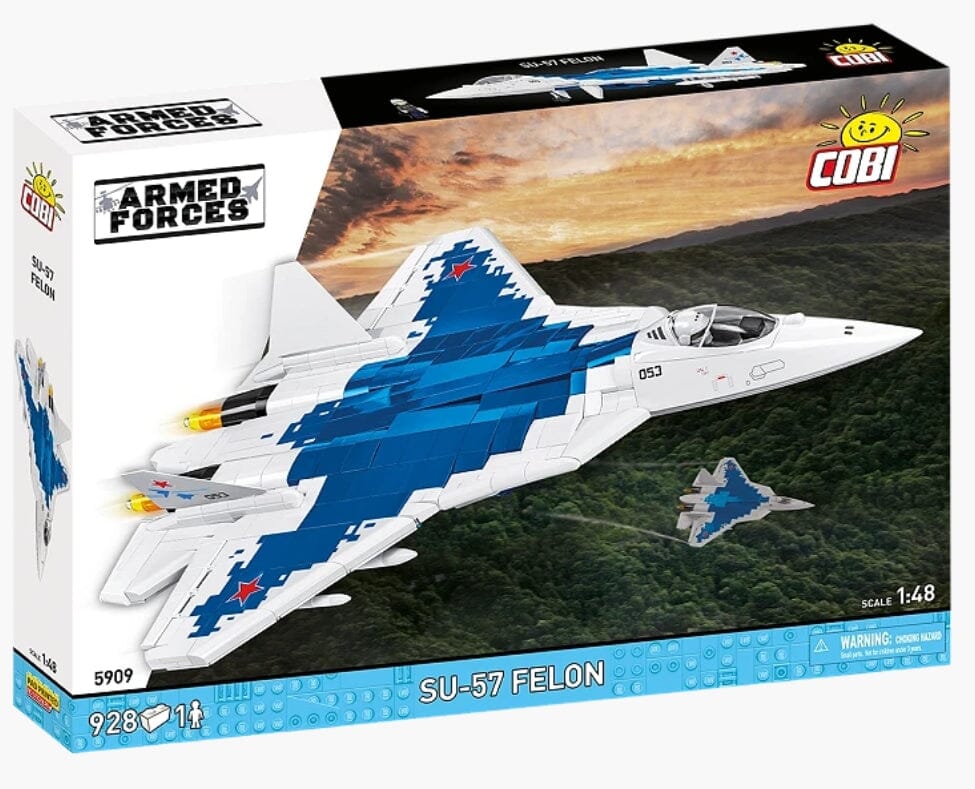 SU-57 Felon brick plane model - COBI 5909 - 900 bricks