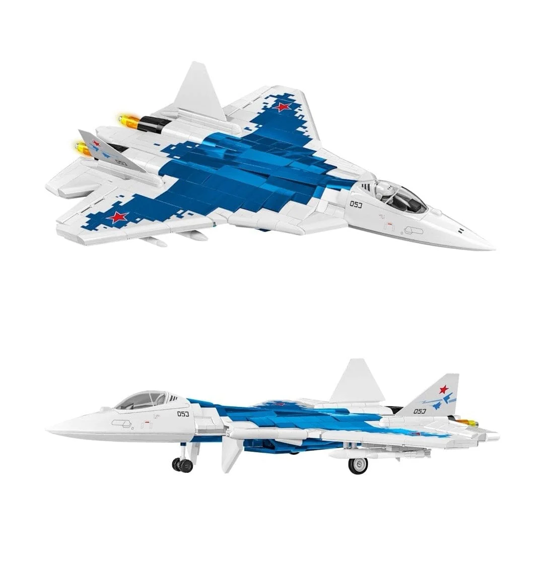 SU-57 Felon brick plane model - COBI 5909 - 900 bricks - Image 3