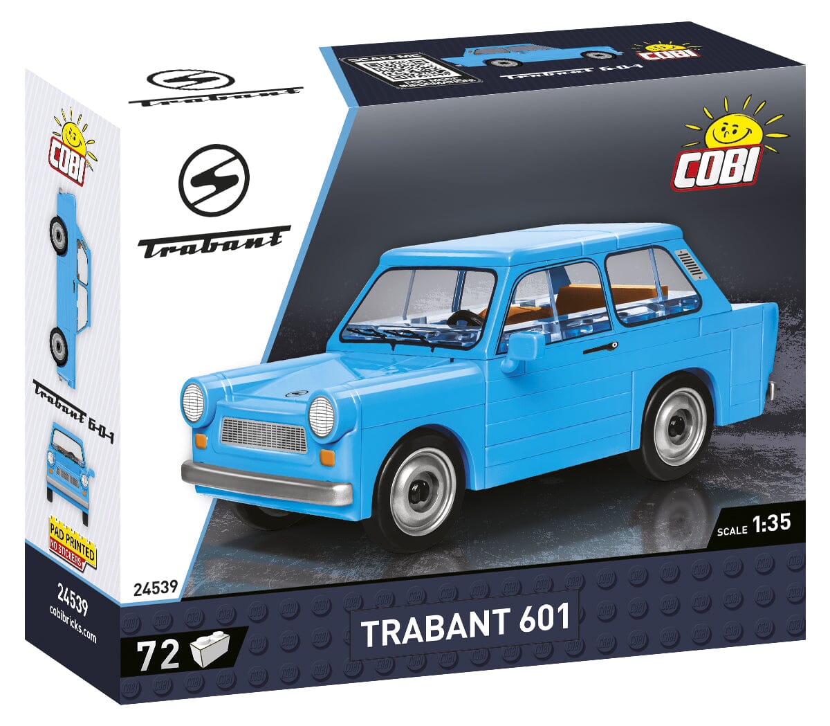Trabant 601 brick model car - COBI 24539 - 72 bricks - Image 2