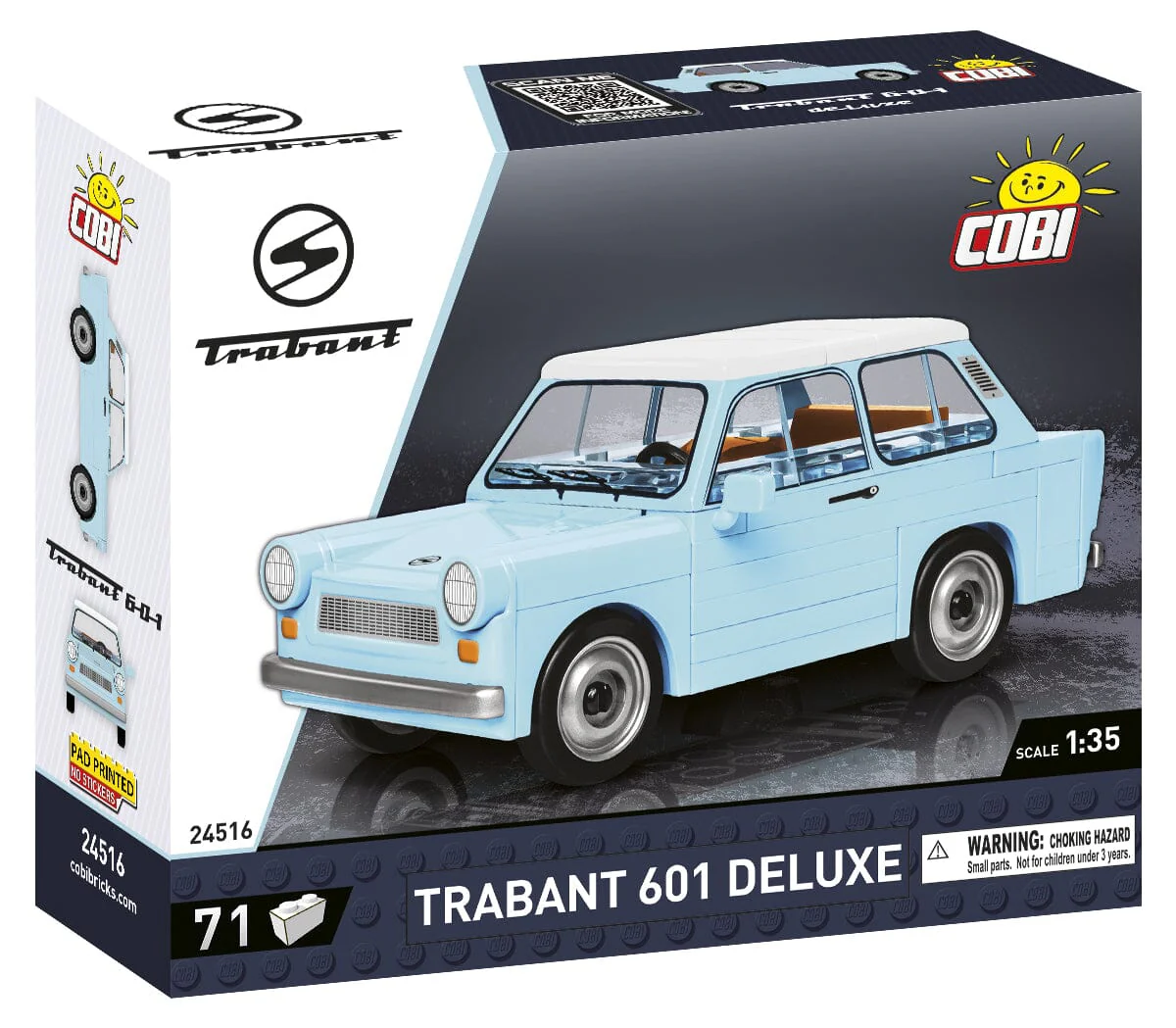 Trabant 601 Deluxe brick model car - COBI 24516 - 71 bricks - Image 2