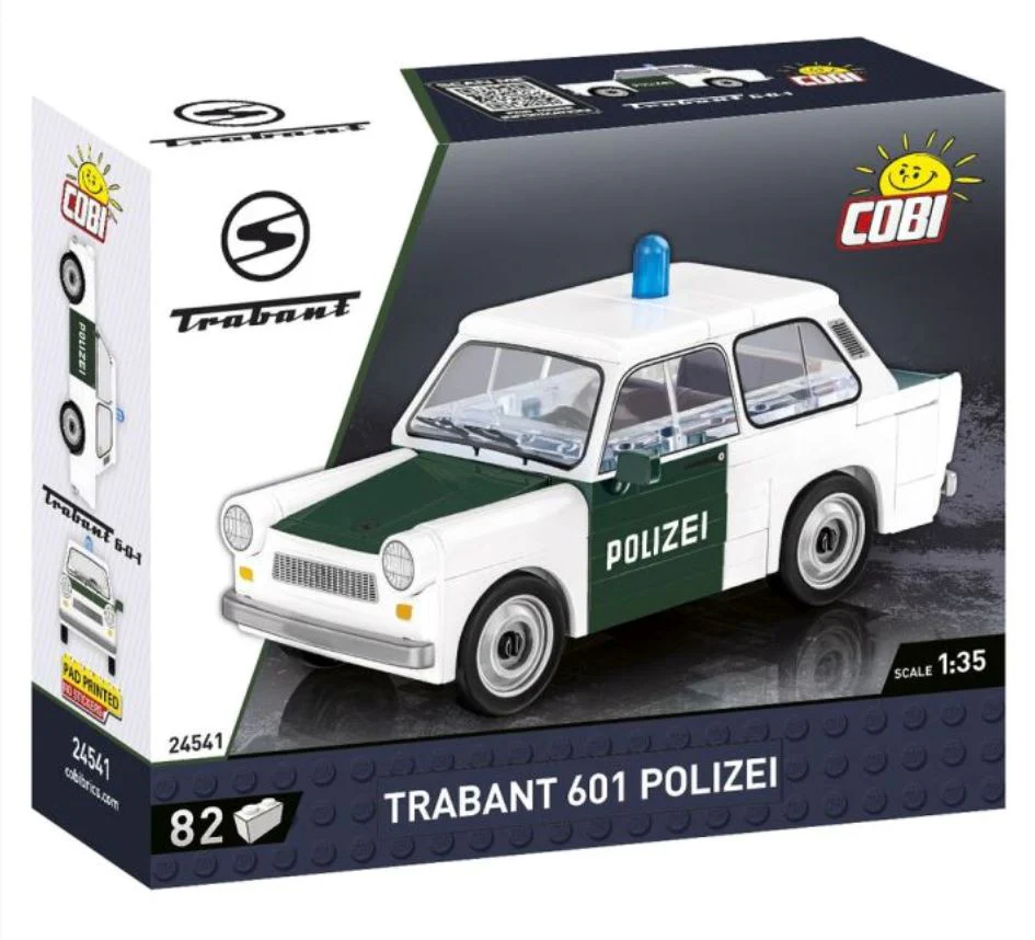 Trabant 601 Polizei brick model car - COBI 24541 - 82 bricks - Image 2