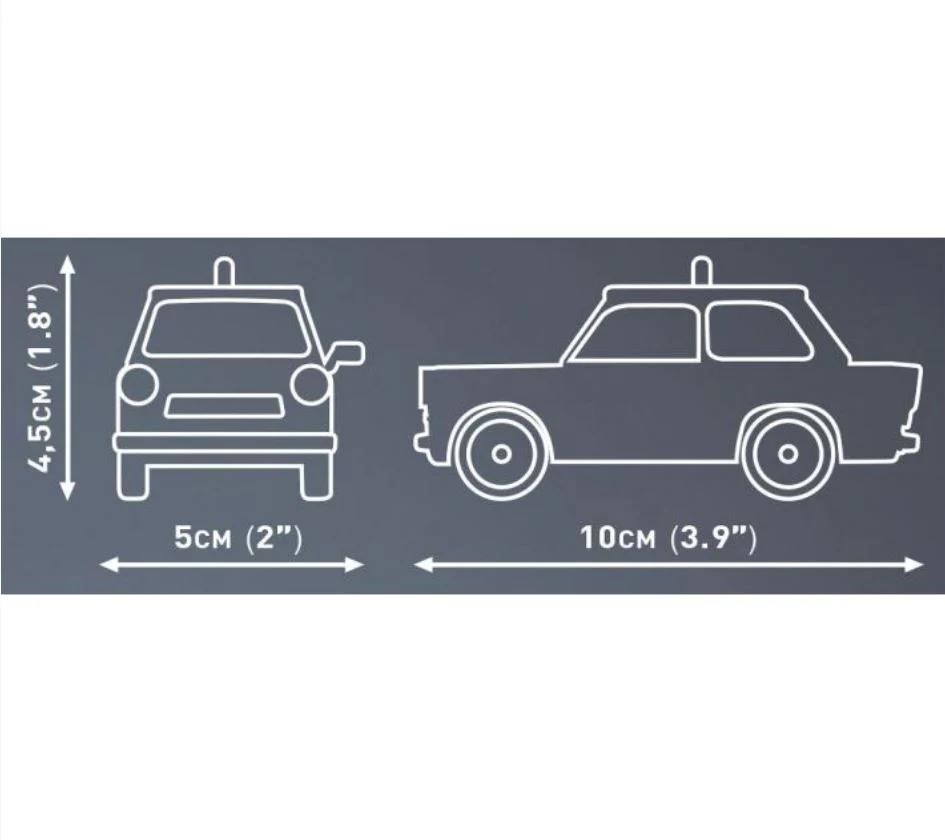 Trabant 601 Polizei brick model car - COBI 24541 - 82 bricks - Image 4
