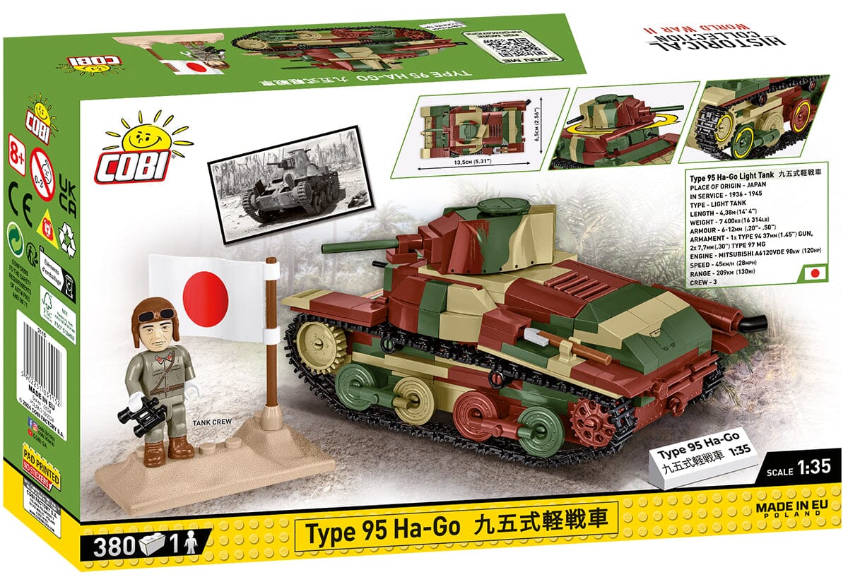 Type 95 Ha-Go tank brick model - COBI 3115 - 380 bricks - Image 9