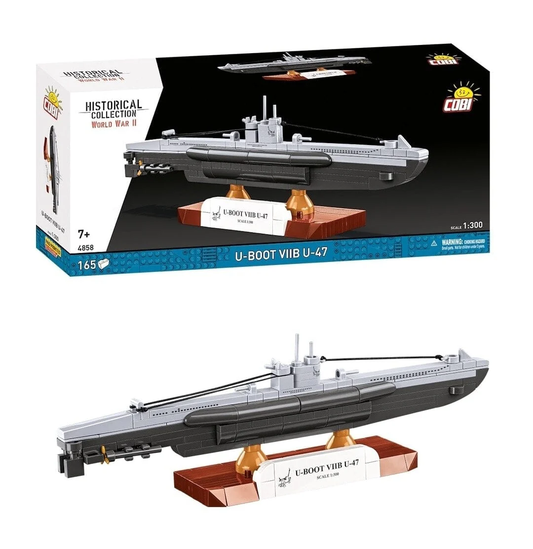 U-BOOT U-47 VIIB submarine brick model - COBI 4858 - 165 bricks - Image 3