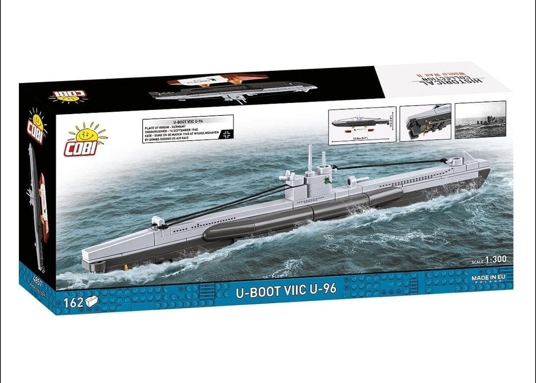 U-Boot VIIC U-96 submarine brick model - COBI 4857 - 162 bricks - Image 2