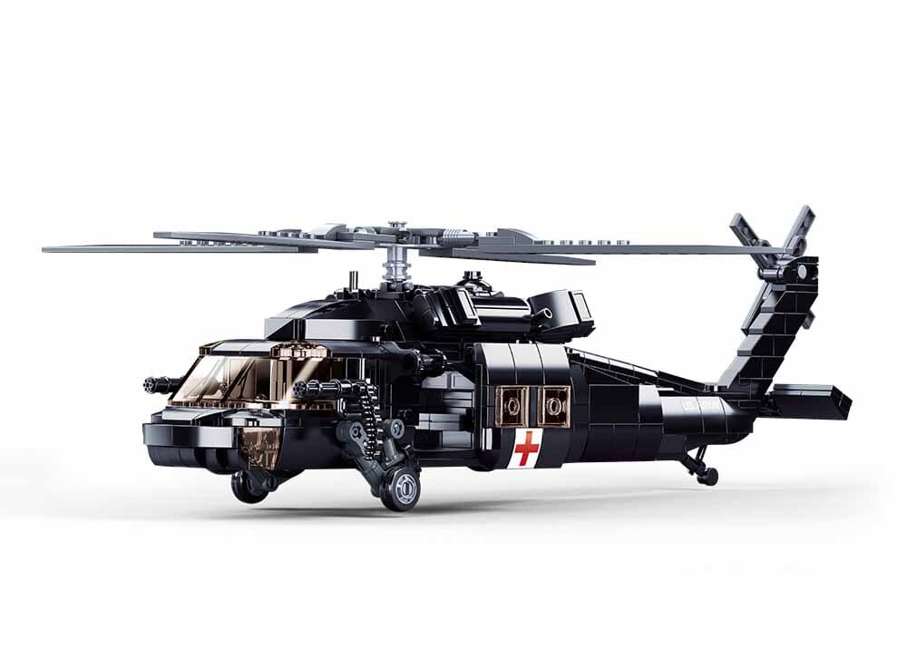 UH-60 Black Hawk brick model helicopter - Sluban M38-B1012 - 692 bricks - Image 3