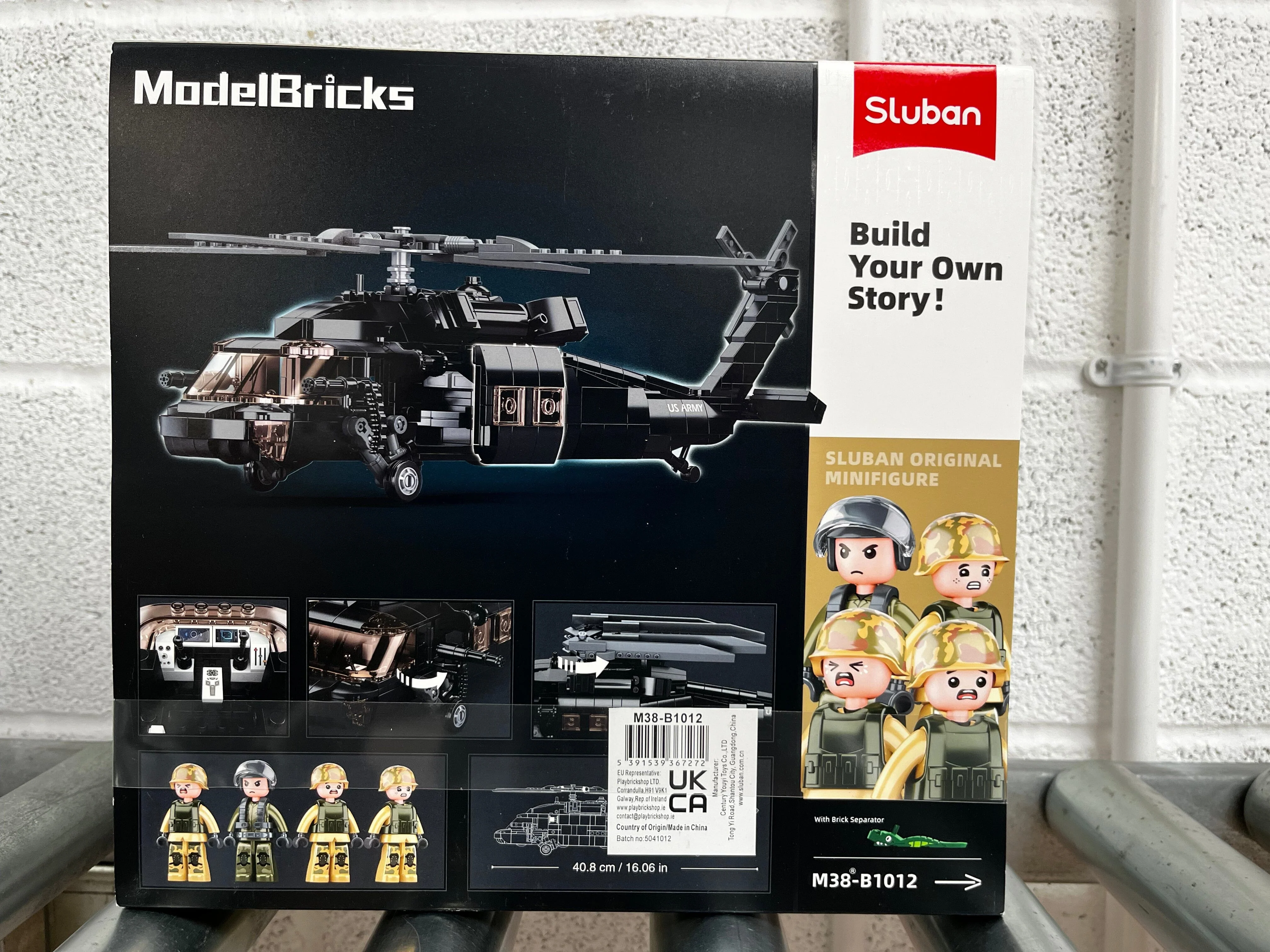 UH-60 Black Hawk brick model helicopter - Sluban M38-B1012 - 692 bricks - Image 5