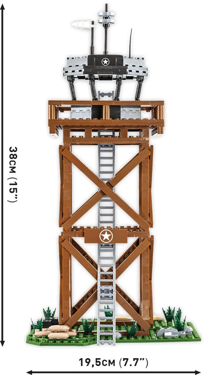 US Control Tower brick model - COBI 3125 - 664 bricks - Image 2