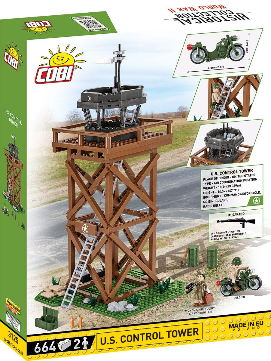 US Control Tower brick model - COBI 3125 - 664 bricks - Image 8