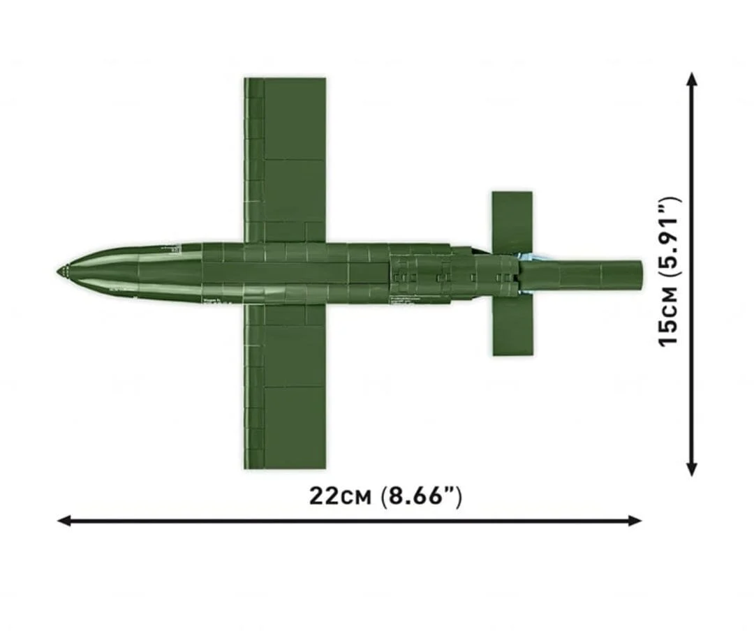 V-1 flying bomb (Fi 103) brick model  - COBI 3135 - 265 bricks - Image 3